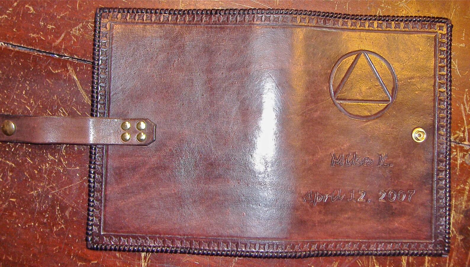 Single AA Big Book Leather Cover Etsy