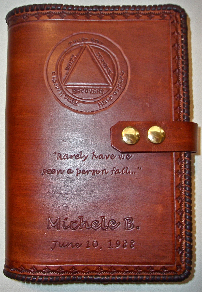 Single AA Big Book Leather Cover Etsy
