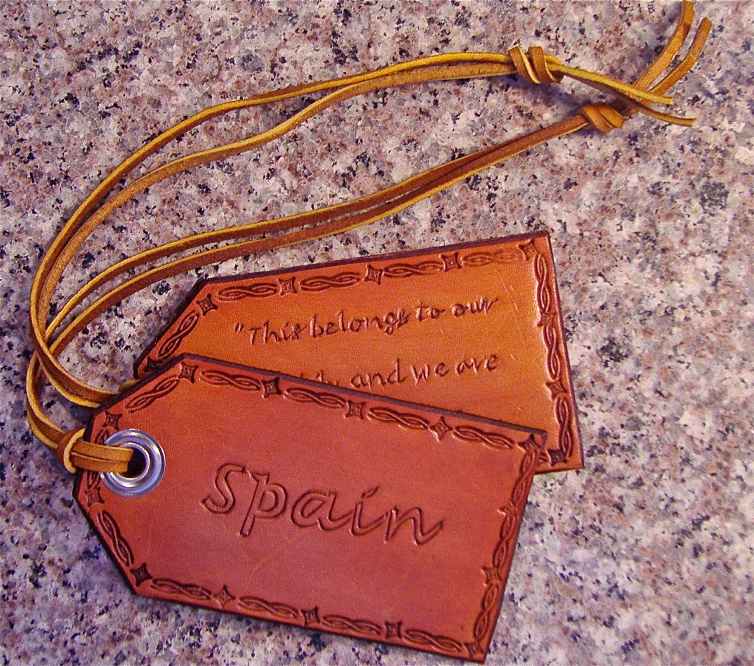 Leather Luggage Tags Etsy