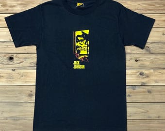 Camiseta vintage de Jack Johnson de 2005, talla S, unisex, "In Between Dreams", Brushfire Records, Original Music Surf (EE. UU., sin aranceles de importación).