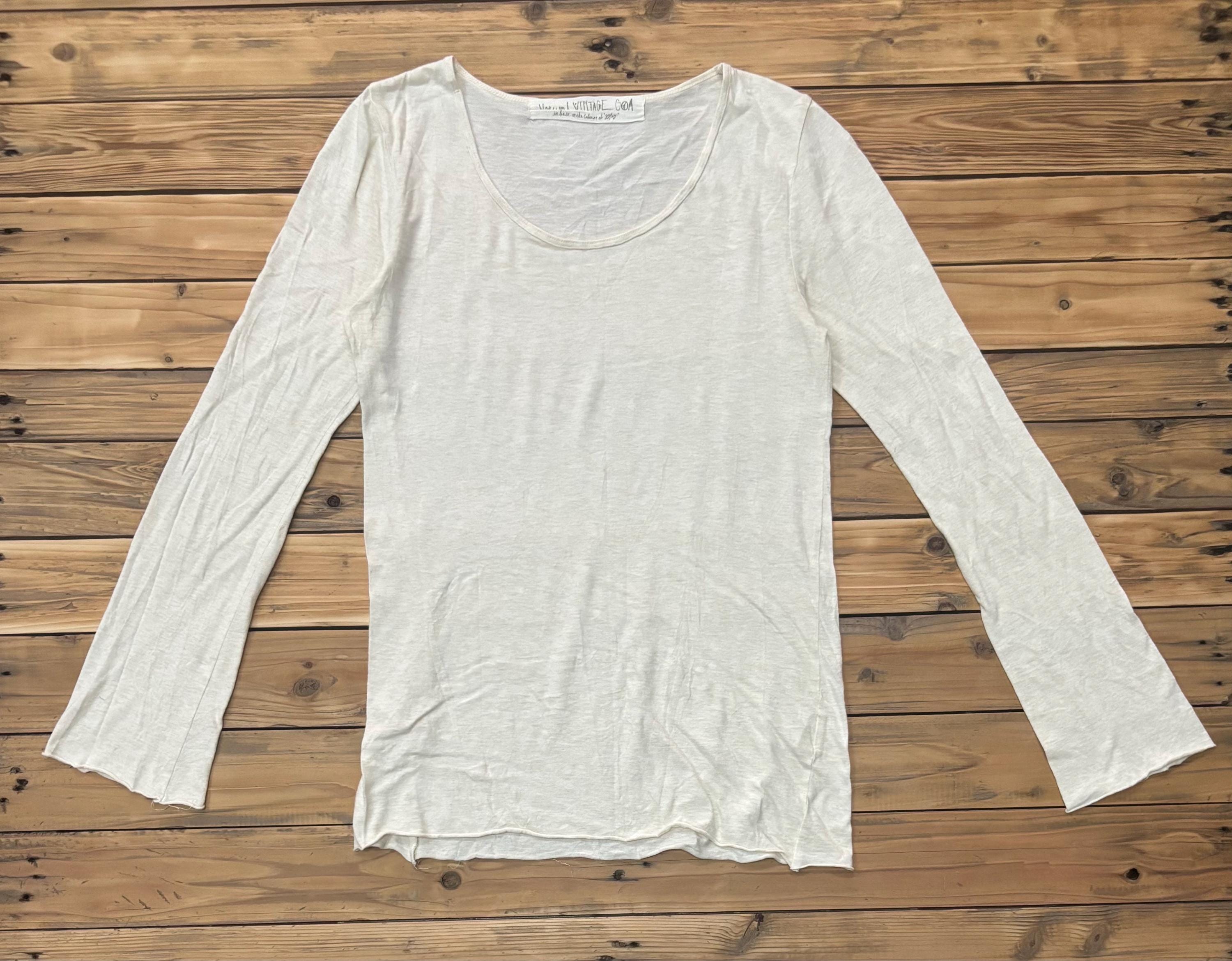 トップス 00s goa vintage long tee Vintage GOA Shirt Sz.m Womens Top Japan Designer Goa (USA No