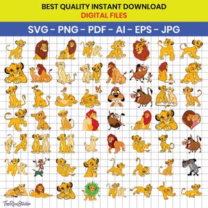 Lion King SVG Bundle, Simba Png, Hakuna Matata Files (Digital Download)