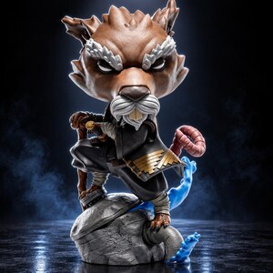 Splinter TMNT Chibi Figurine STL File, 3D Print Model