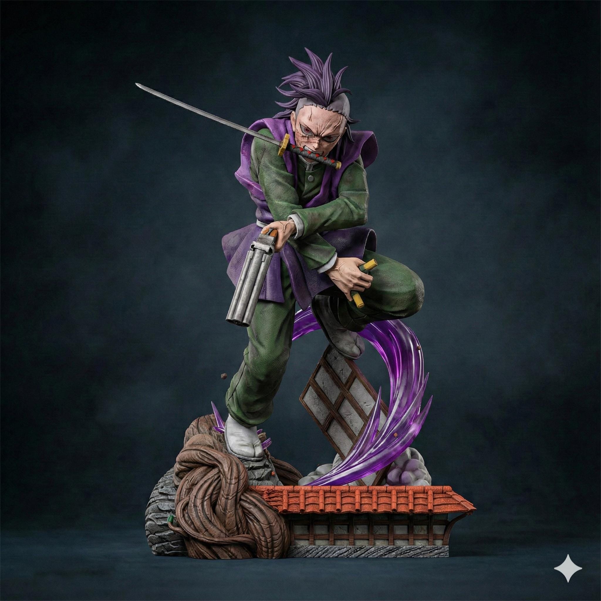Figura Demon Slayer: Kimetsu no Yaiba PM Genya Shinazugawa Swordsmith Village Arc 14cm SEGA | Merchandising de Anime-Manga