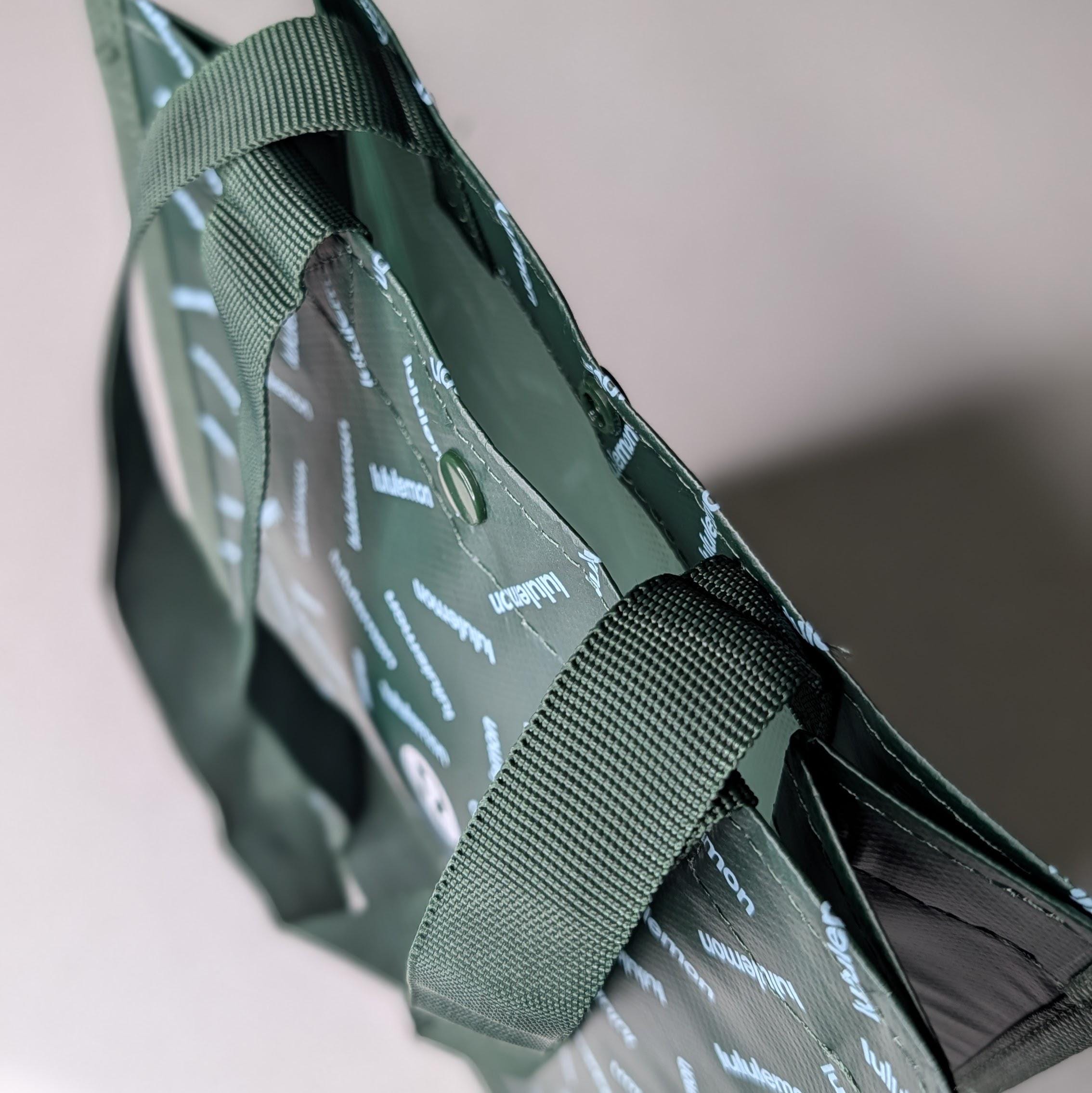 green lululemon shopping bag Large Reusable Tote Carryall Gym (Green) lululemon athletica | Bags |