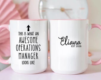 Operations Manager Mug, Gift For Operations Manager, Manager Coffee Mug, Leadership Gift, Boss Appreciation Mug, Office Present