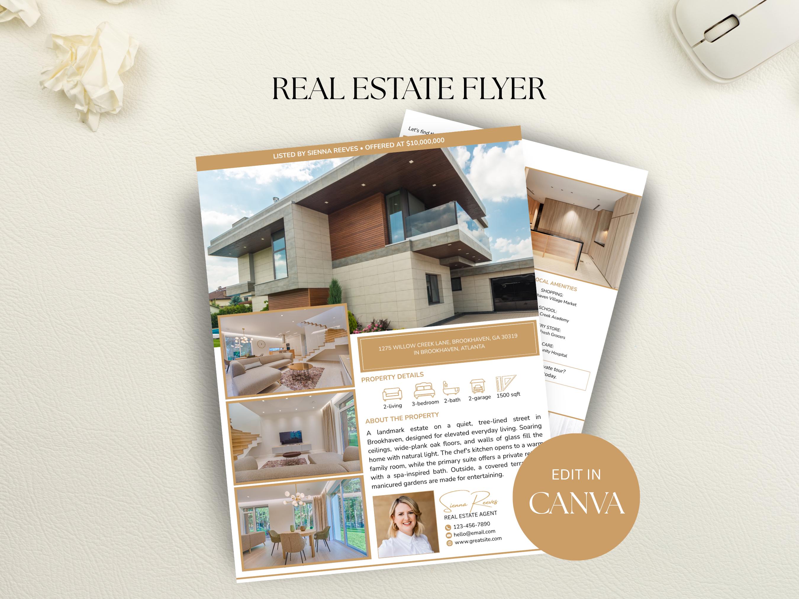 2 Page Property Brochure - Etsy