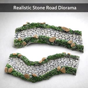 Mini Stone Path Bridge Fairy Garden Dollhouse Landscape Diorama Base 2 Styles