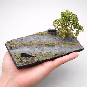 Realistic Military Diorama Base Tank Vehicle Display Terrain Multi Scene Platform