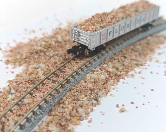 Kit básico de paisaje para armar uno mismo: terreno de grava mixta, ferrocarril, río, escena de jardín para casa de muñecas