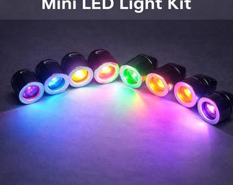 5/10PCS Mini LED Lights with Twist Switch Custom Color DIY Model Dollhouse Lighting
