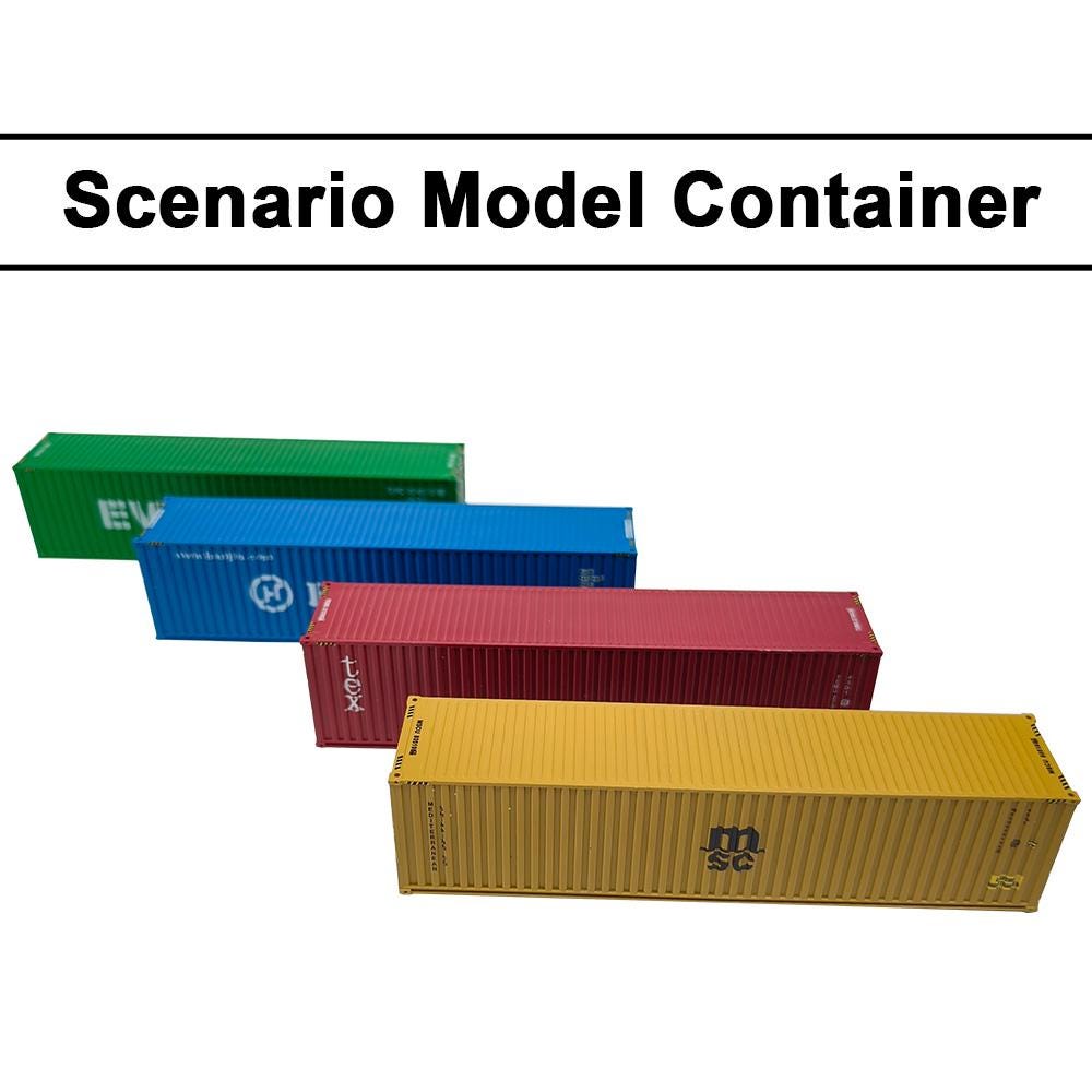 HO Scale Mini Shipping Container Model, Diorama Building Accessory for ...
