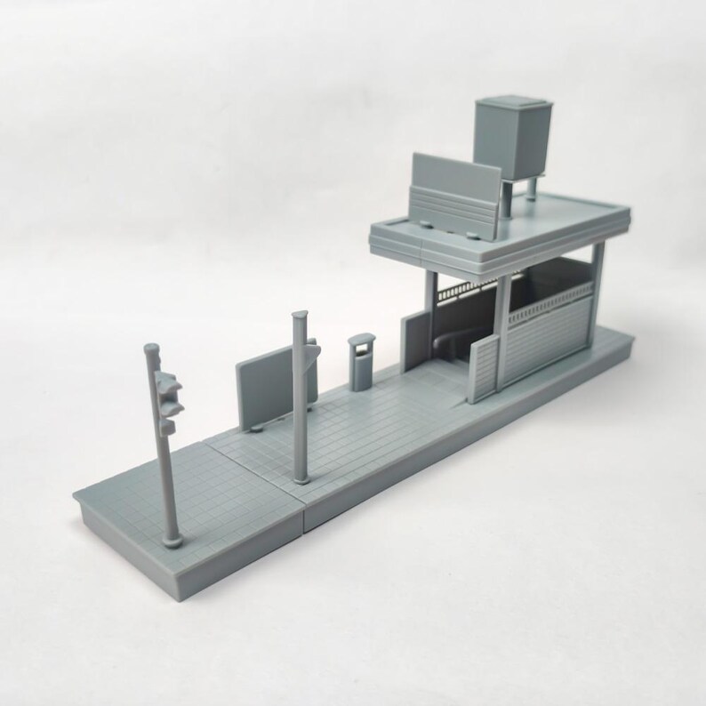 Ho Scale Subway R38 HO Scale Subway Entrance DIY Kit Railway Platform Diorama Scene Model ...