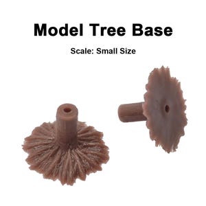 5PCS Mini Tree Holder Base with Trunk Post Scenic Model