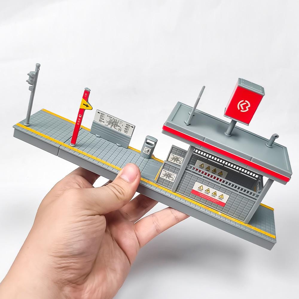 Ho Scale Subway R46 HO Scale Subway Entrance DIY Kit Railway Platform Diorama Scene Model ...