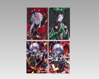Preordina Pierrot Freak Circus Pierrot&Harlequin Cartolina Blocco acrilico e spilla Creepy Cute Alt Circuscore da collezione / Gothic Kawaii