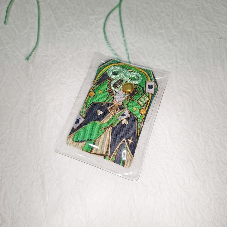 Ciondolo ornamentale ricamato ispirato a Pierrot e Arlecchino del Freak Circus / Ciondolo Circuscore H Embroidered charm