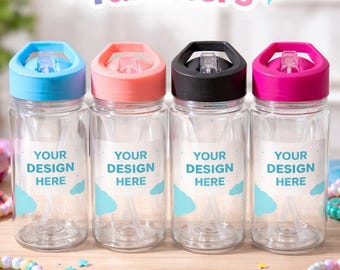 Custom Kids Tumbler | Snow Globe or Honey Drip | 10oz Personalized Cup