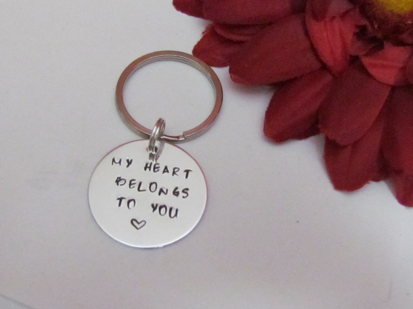 Love Keychain Engagement Boyfriend/ Girlfriend Hand Etsy