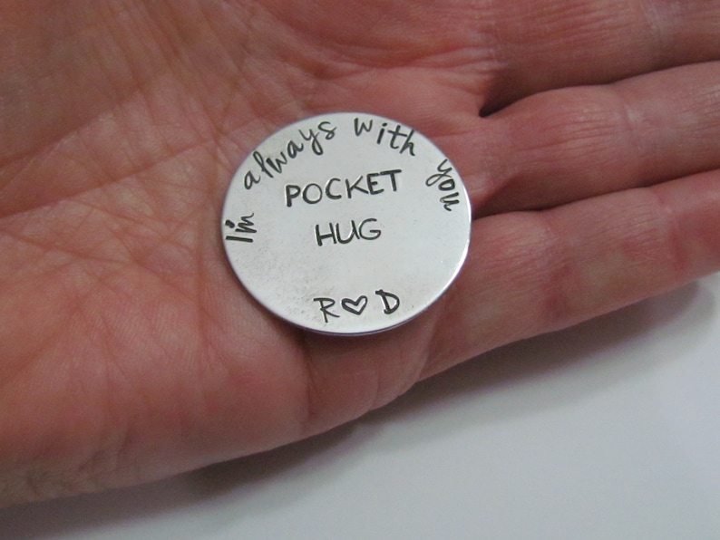 POCKET HUG a love token Im always with you long distance relationship gifts for him organza gift bag for giving image 4