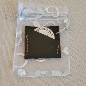 POCKET HUG a love token Im always with you long distance relationship gifts for him organza gift bag for giving image 7