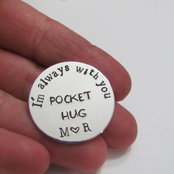 POCKET HUG •a love token• Im always with you• long distance relationship• gifts for him •organza gift bag for giving