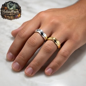 Twisted Mobius Ring for Men, Stainless Steel Band, Minimalist Infinity Design, Unique Anniversary Gift for Him, Modern Everyday Jewelry
