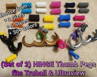 Perillas de botón para pulgar HINGE ~~~ Compatible con versiones Truball Ultraview - Clavijas