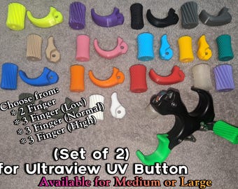Compatible con botón UV Ultraview ~~~ Accesorio de liberación para pulgar y dedo Ultraview (disponible en tallas mediana y grande)