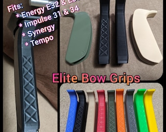 Empuñaduras de arco Elite ~~~ Energy E32, E35, Impulse 31 34, Synergy - Elige entre 5 ángulos
