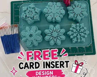 Snowflake DIY Plaster Paint Kit Starter Bundle – Make 20 Christmas Party Favor Kits