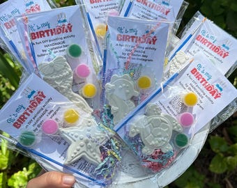 Under the Sea Paint Kit |  Paint Your Own Plaster Kit | Mermaid  | Birthday Party Favor