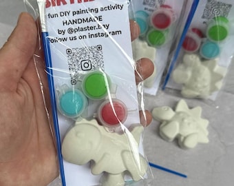 DIY Plaster Dinosaur Painting Kit, Birthday Craft Activity , party favor