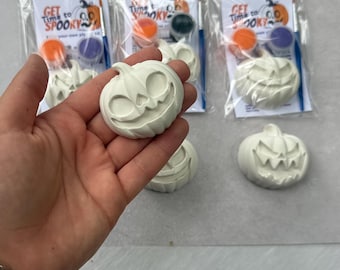 Halloween Paint Your Own Plaster Magnet Kit, DIY Halloween Party Favor, Spooky Craft Activity
