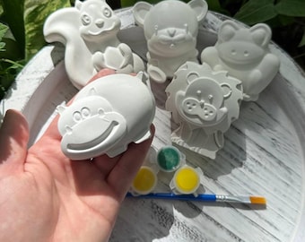 Paint Your Own Animal Figurine Craft Kit | Kids Birthday Party Activity, Favor
