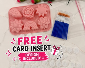 Flower & Rainbow DIY Plaster Painting Starter Kit – Make 20 Paint Kits