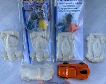 Paint Your Own Sport Car Kit – DIY Painting Set, Party Favor, Kids Activity Gift