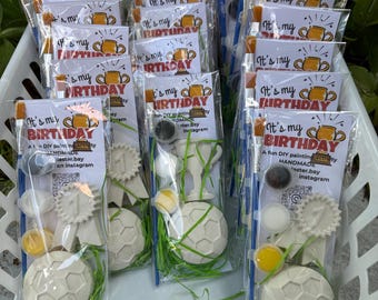 Sports Paint Kit Party Favor | Soccer Basketball Baseball Football Volleyball | Paint Your Own Ball | Birthday Favor | Team Party