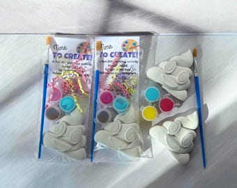 Poop Emoji Ready to paint Figurine | Paint Your Own DIY Kit | Funny party Favor