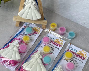 Princess Party Favor Painting Kit for Kids | Paint Your Own Princess | Birthday activity
