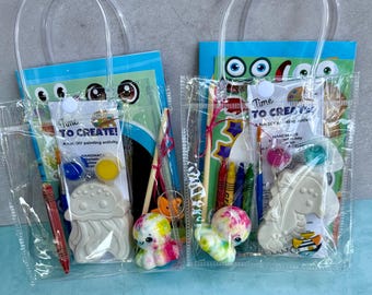Mystery Ocean Craft Kit  | Ocean Party Favor | Travel Busy Bag | Surprise Activity Kit | DIY Gift