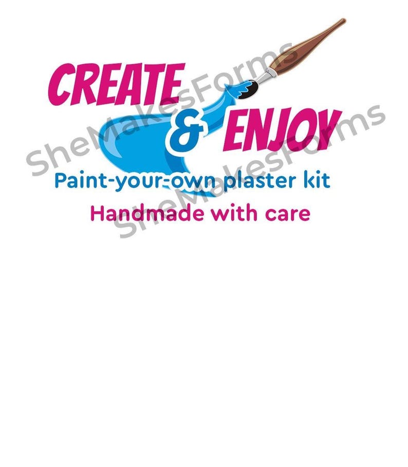 Plasterboard Inset Create & Enjoy – Packaging Insert Cards for Plaster Paint Kits ...