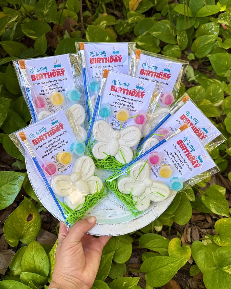 Paint Your Own Butterfly Figurine Kit | Birthday Party Favor | Paintable figurines image 1