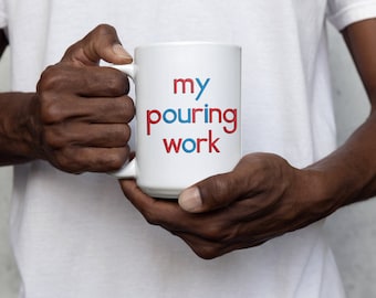 15oz Pouring Work Montessori Coffee Mug - Clever Montessori Teacher Gift for Montessori Guide