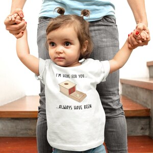 Montessori Nido - Object Permanence Toddler T-shirt