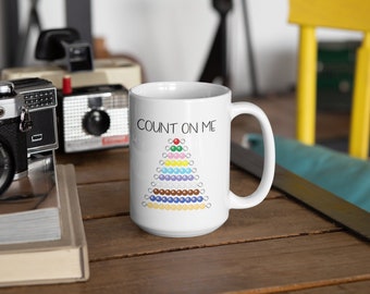 15 oz Montessori Bead Chain Coffee Mug - Clever Montessori Teacher Funny Gift for Montessori Guide