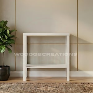 Narrow Console Table 2-Tier Side Table Entryway Hallway Storage Home Decor Furniture