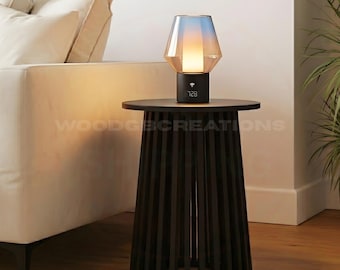 Modern Black Side Table Minimalist Coffee Table Home Decor
