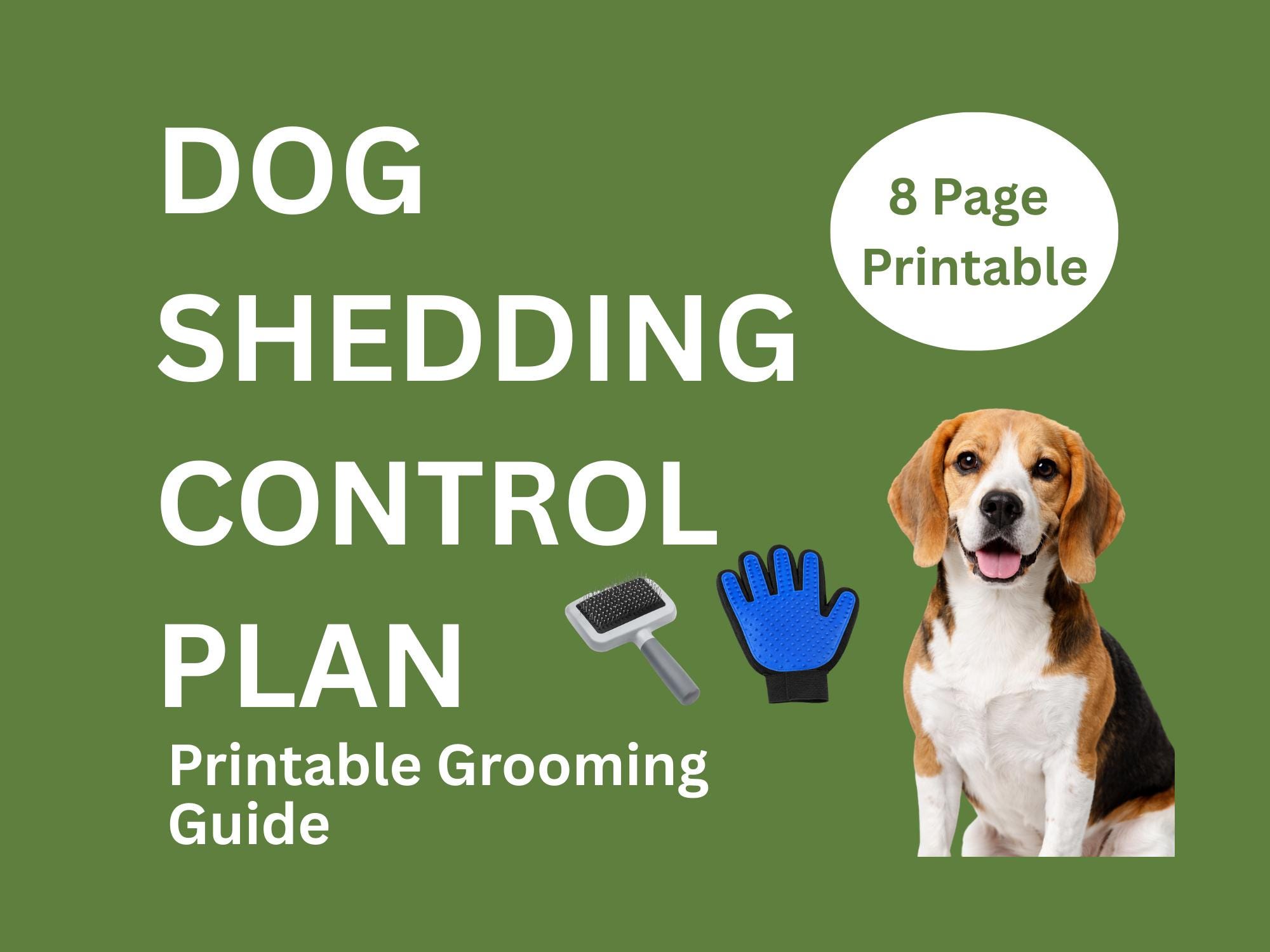 Dog Shedding Control Plan Printable | Grooming Guide PDF | Anti
