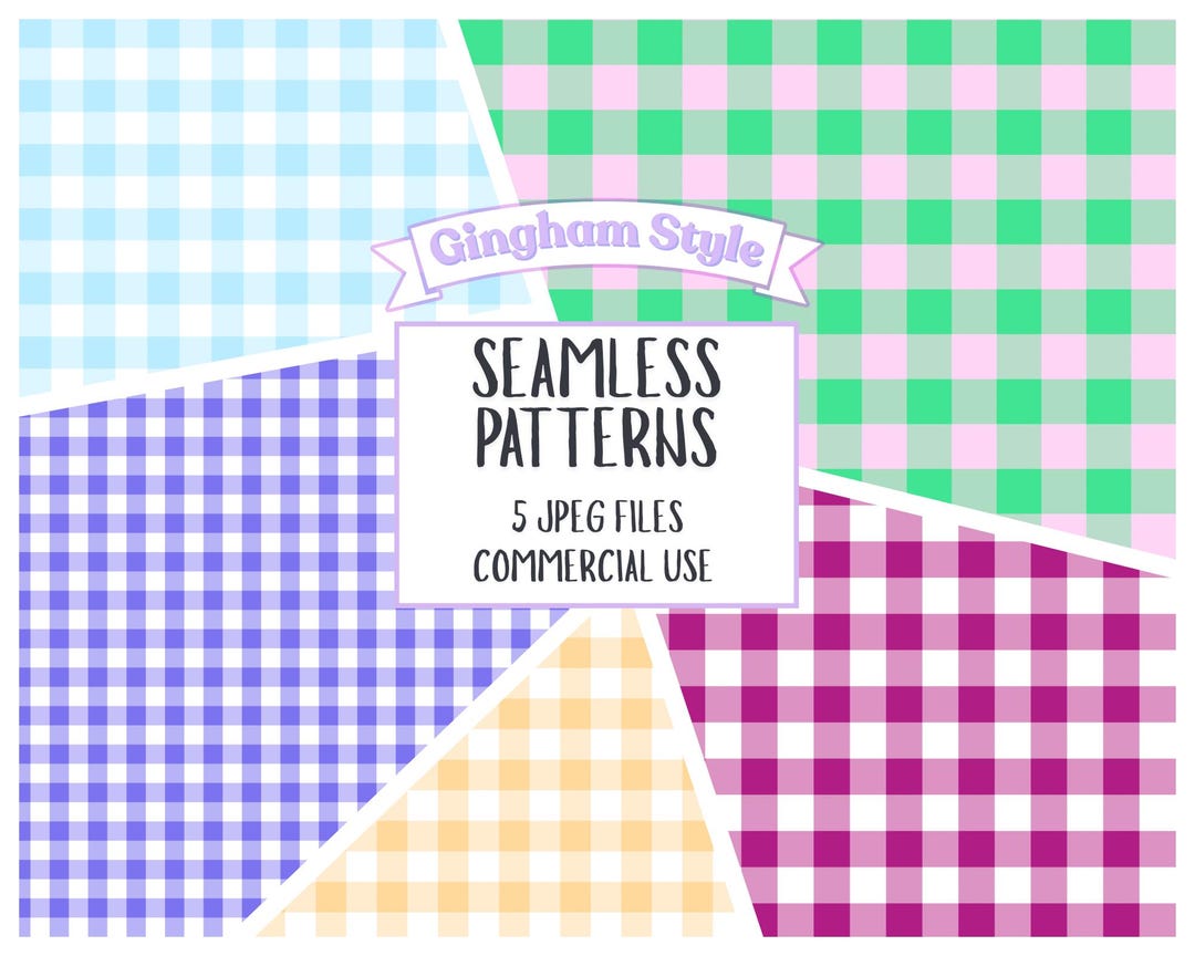 Gingham Seamless Pattern, High-resolution Print (instant Download) - Etsy